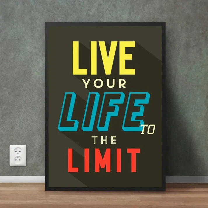 Life at Full Volume | Motivational Wall Frame
