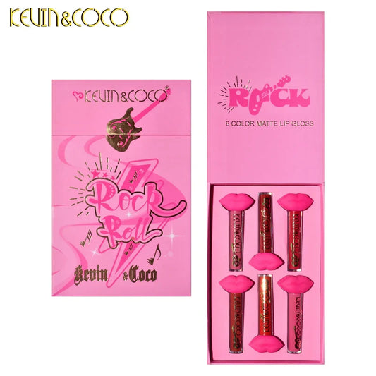 6-Color Rock and Roll Matte Lip Gloss Set