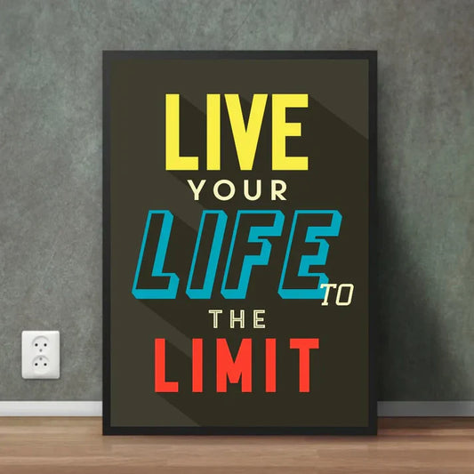 Life at Full Volume | Motivational Wall Frame
