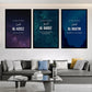 The Beautiful Names of Allah (S.W.T) | 3-Frame Wall Art