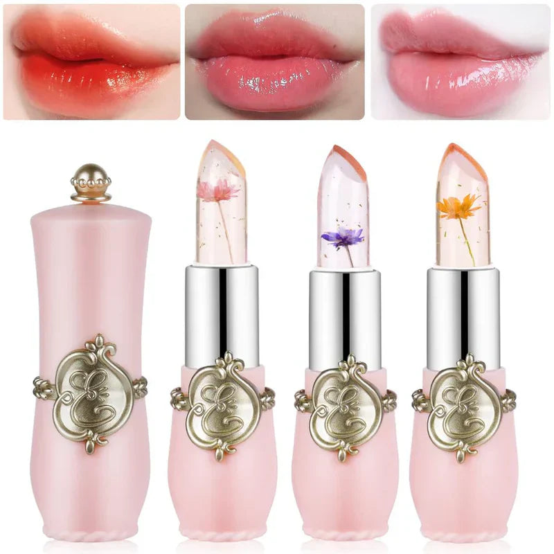Royal Crystal Flower Lipsticks set