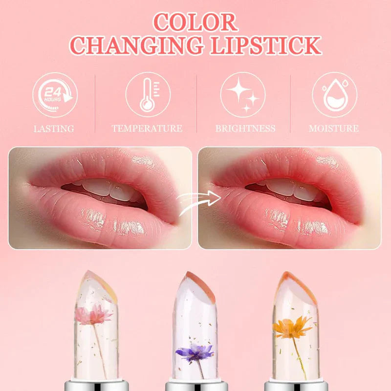 Royal Crystal Flower Lipsticks set