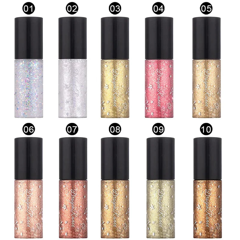 10 Colors Glitter Liquid Eyeliner Shining Eyeliner Set