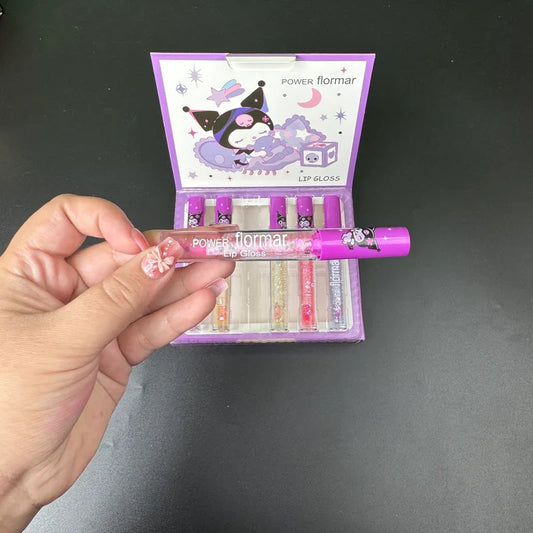 Power Flormar Kuromi Lip Gloss Set – Glittery & Hydrating Shine