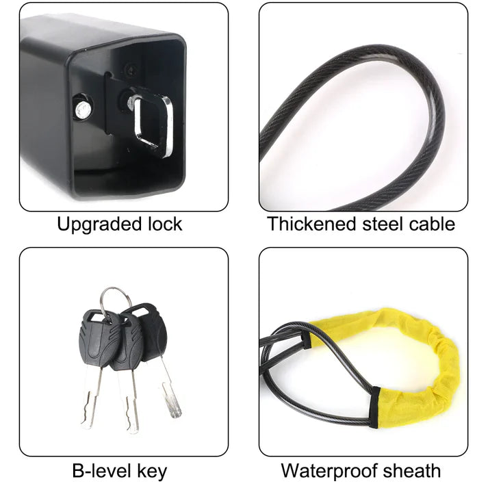Car Seat Belt Steering Wheel Anti-Theft Locking Device