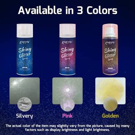 🌟 Shiny Glitter Spray, Body & Hair Glitter Spray