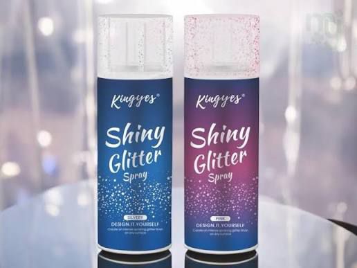 🌟 Shiny Glitter Spray, Body & Hair Glitter Spray