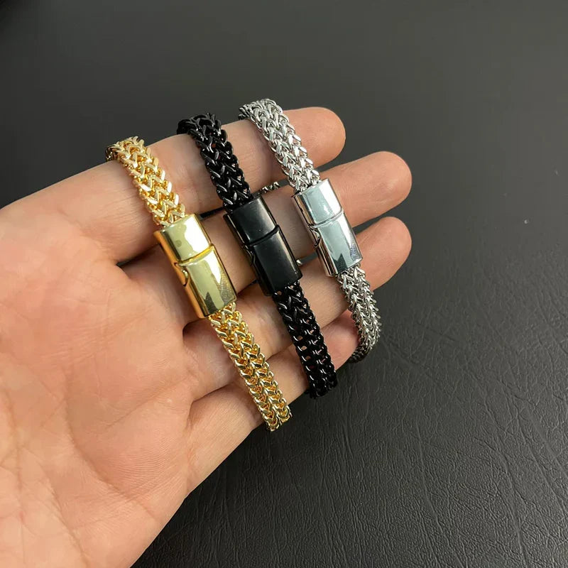 Fashion Crown Stainless Steel Polishing Unisex Bracelets